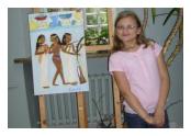 Wystawa prac plastycznych najmłodszej artystki - Ewy Kozub